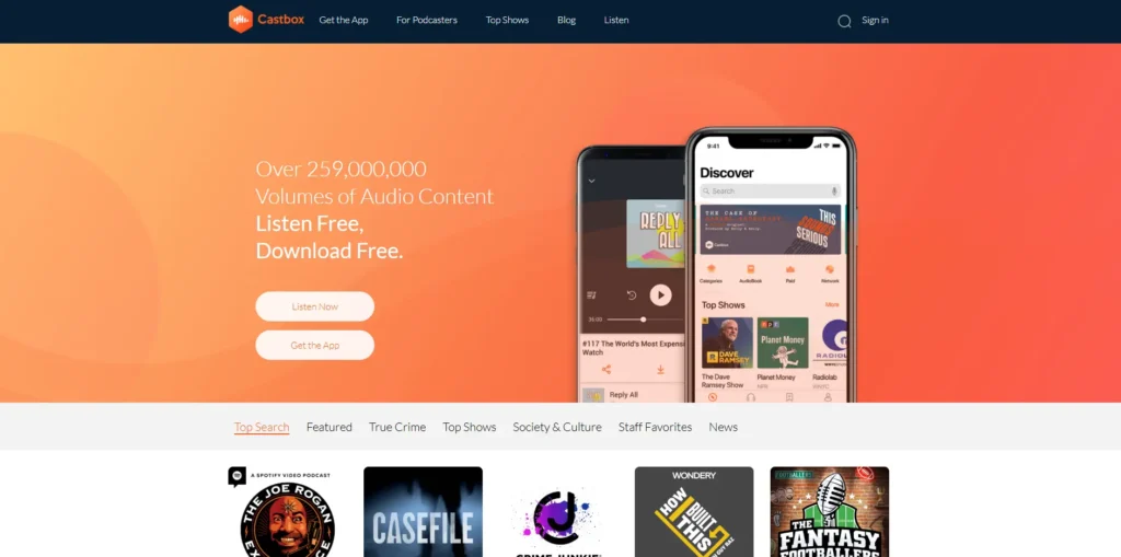 Castbox 1-تطبيق بودكاست