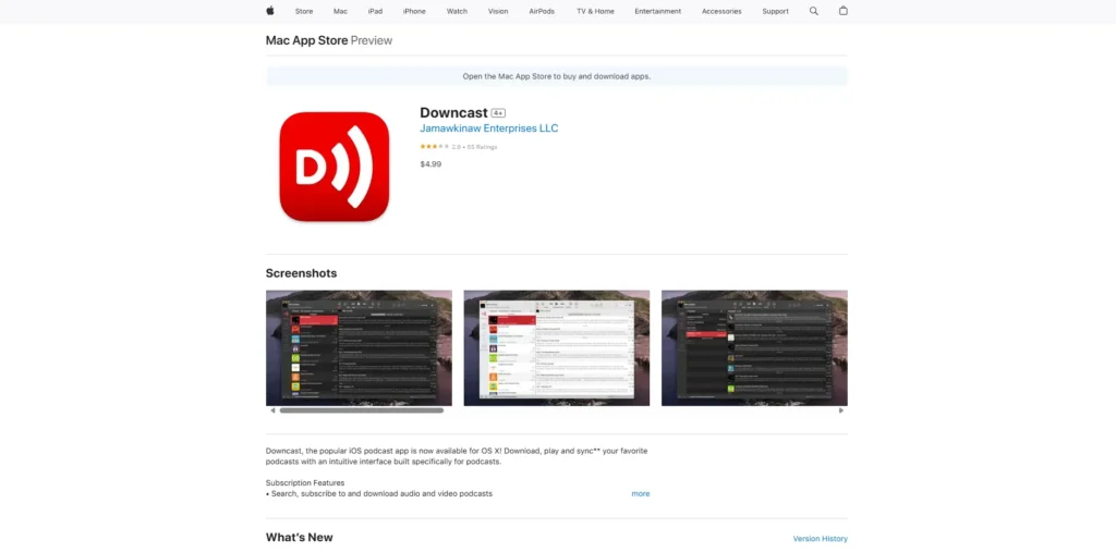 Downcast 1-تطبيق بودكاست