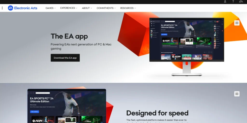 EA App (Origin سابقاً)-مواقع تحميل العاب