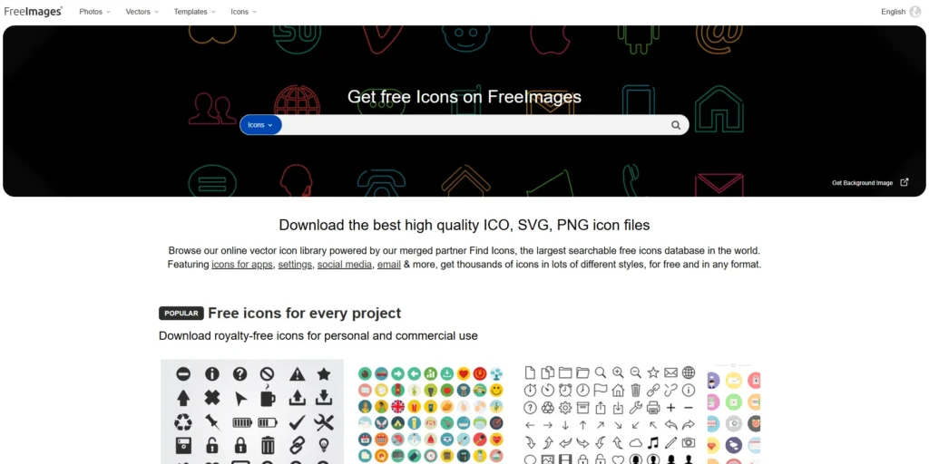 Freeimages-مواقع تحميل أيقونات