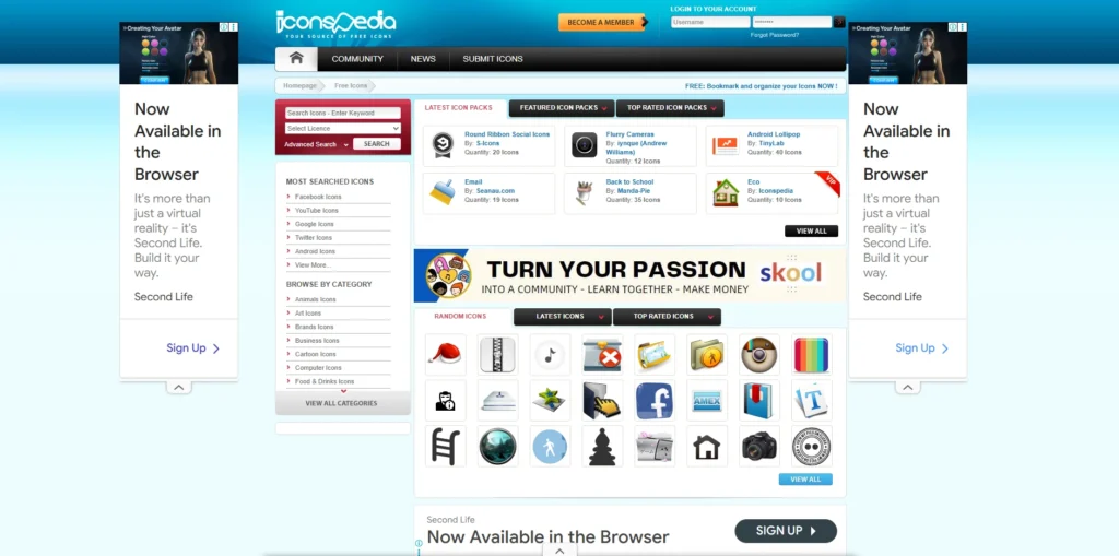 IconsPedia-مواقع تحميل أيقونات