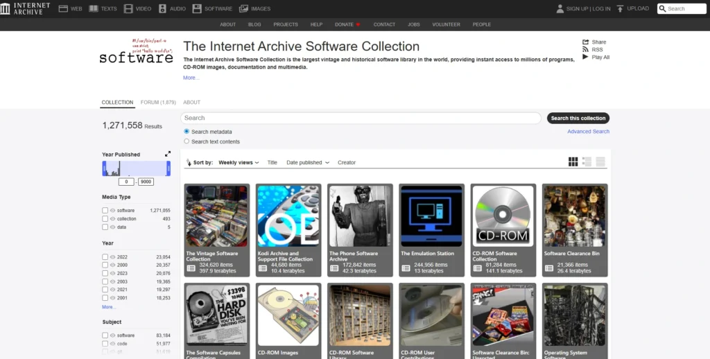 Internet Archive (Software Library)-مواقع تحميل العاب