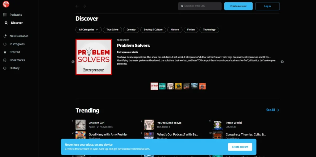 Pocket Casts 1-تطبيق بودكاست