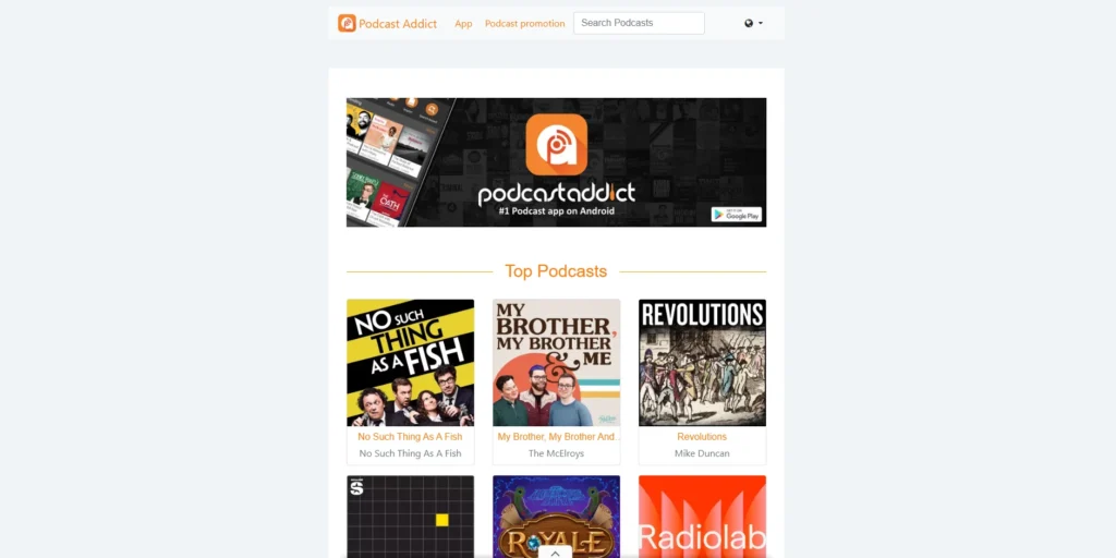 Podcast Addict 1-تطبيق بودكاست