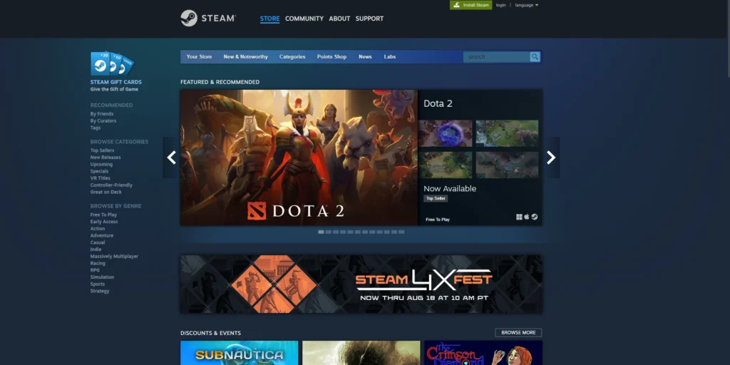 Steam-مواقع تحميل العاب