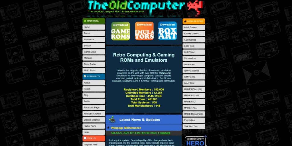 The Old Computer (ROMs)-مواقع تحميل العاب