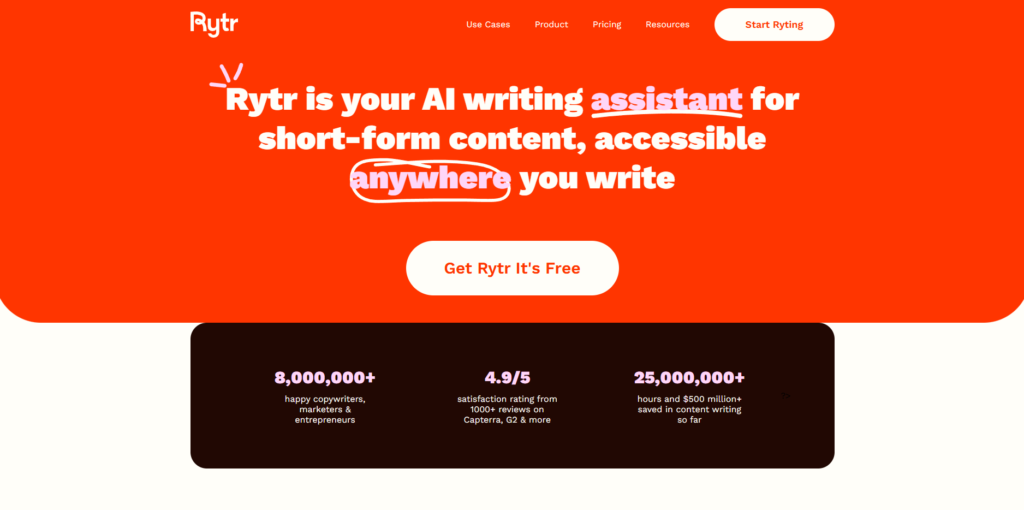 Rytr-كتابة-المحتوى-بالذكاء-الاصطناعي